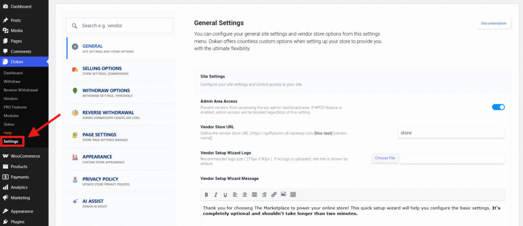 Building Your WordPress Multi-Vendor Marketplace: The Ultimate Dokan Guide 7 Dokan general setting