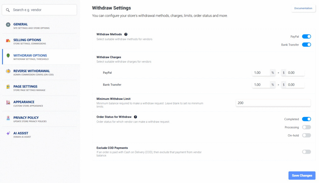 Building Your WordPress Multi-Vendor Marketplace: The Ultimate Dokan Guide 10 Dokan withdrawal