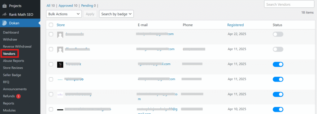 Building Your WordPress Multi-Vendor Marketplace: The Ultimate Dokan Guide 15 vendor registered