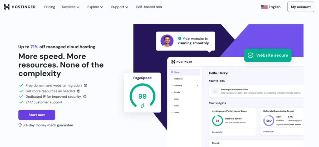 Hostinger Managed Cloud Hosting