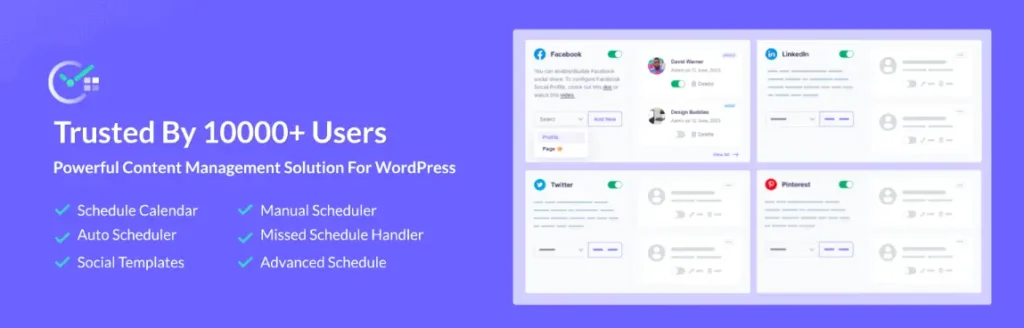 SchedulePress – Auto Post Publish Auto Social Share Schedule Posts with Editorial Calendar Missed Schedule Post Publisher